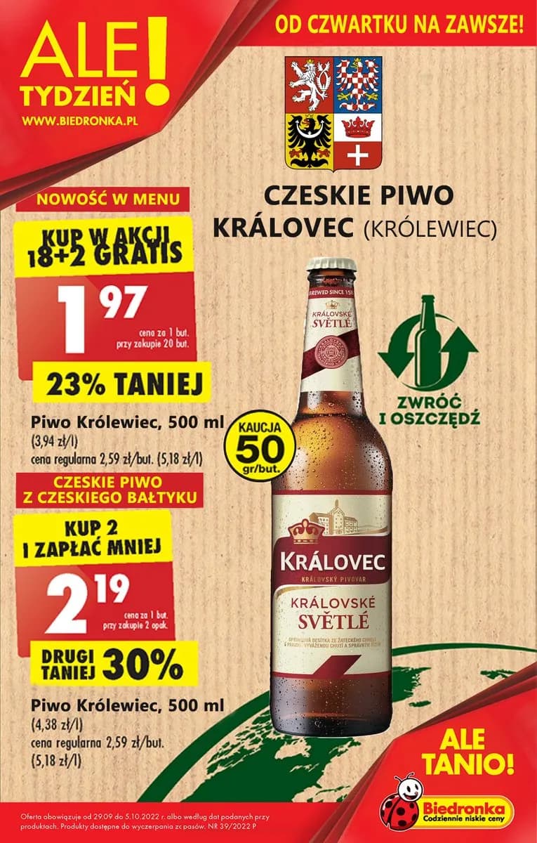 Biedronka promocja piwo 12 12 kiedy: nie przegap wyjątkowej oferty